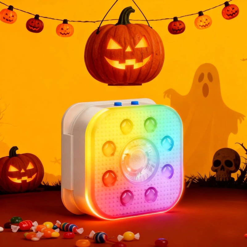 HL Rechargeable Halloween Pumpkin Lights with Remote,RGB Jack O Lantern Light for Pumpkin Decor,Waterproof Submersible Led Lights Underwater Tea Lights for Inside Pumpkins Outdoor 1 Pack - Image 1